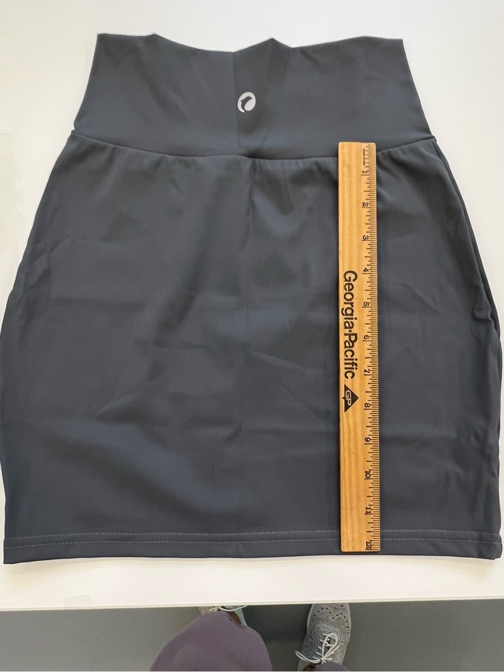 OQQ High-Waist Size Small Bodycon Mini Skirt - Black& Gray - Picture 2 of 8